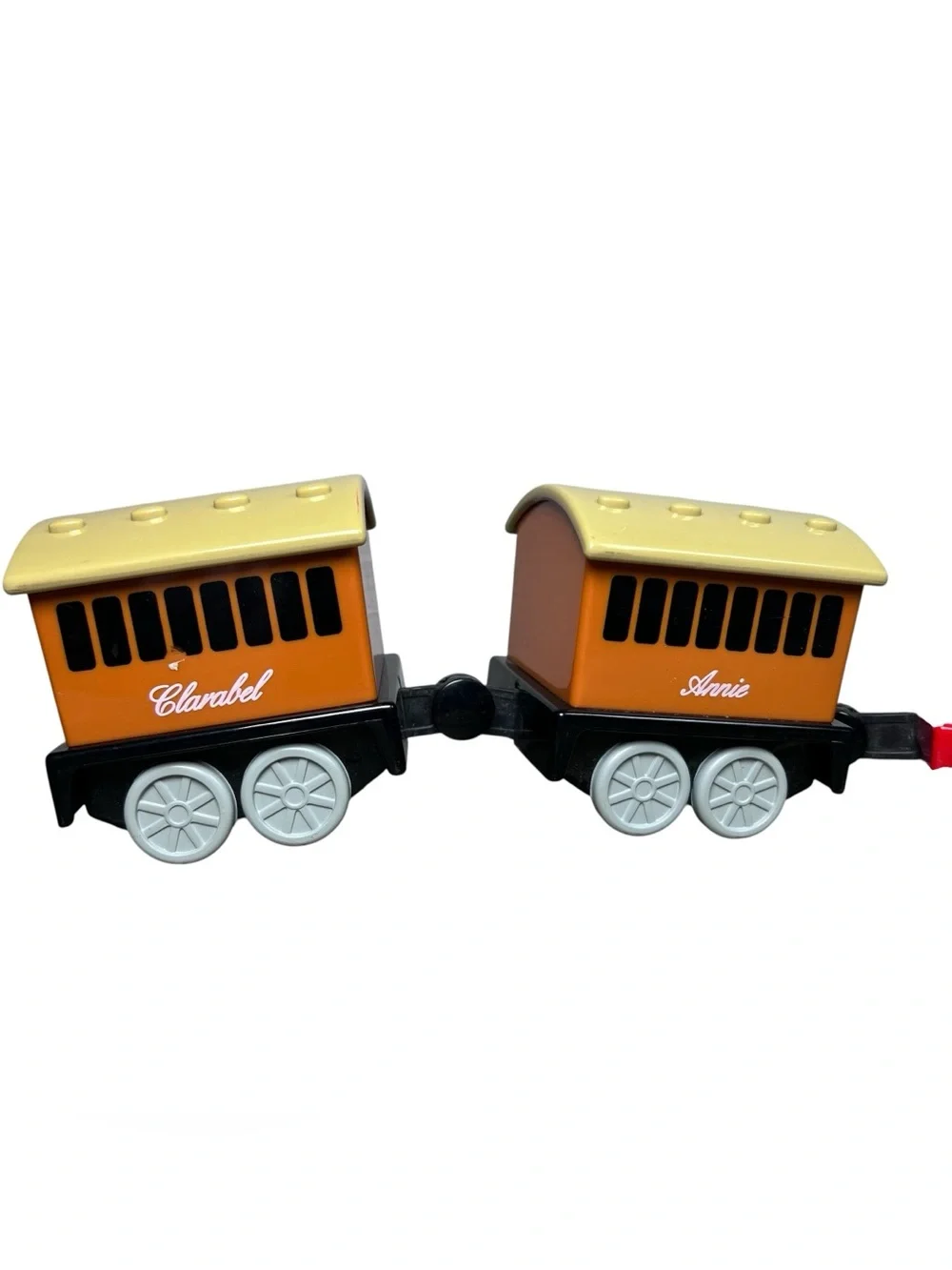 Vintage‎ 1998 TOMY Thomas & Friends Pull-Along Train Toy Set Annie Clarabel